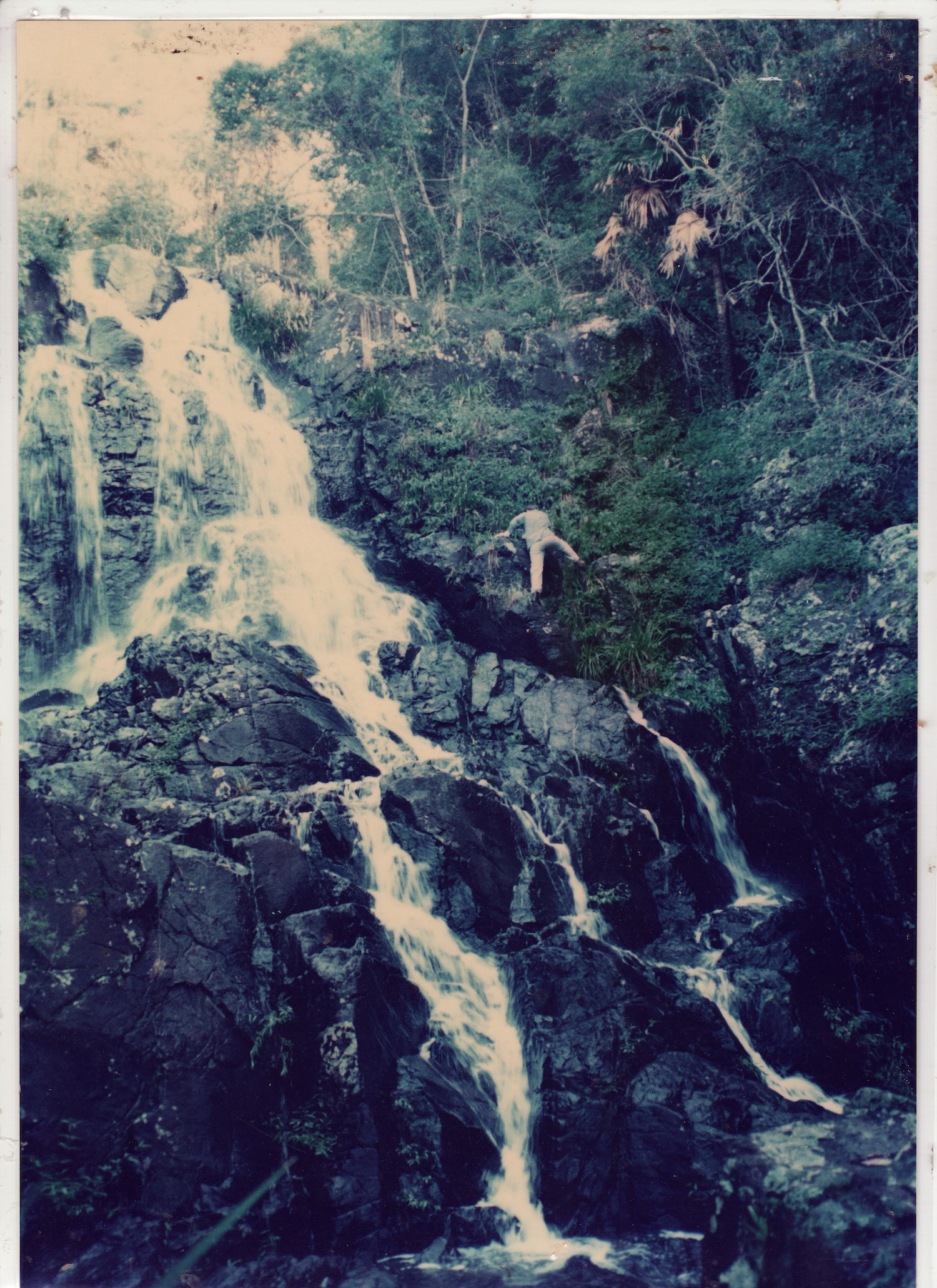 Steph-climbing-waterfall